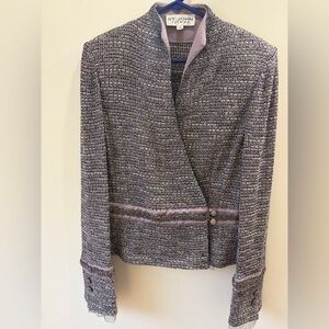 St. John Lavender Tweed Blazer